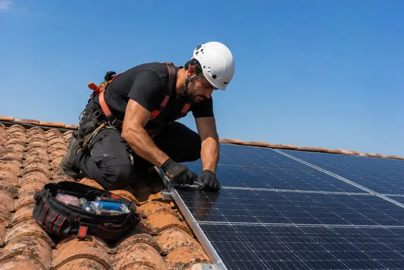 Maintenance et monitoring de panneaux solaires à Serraval