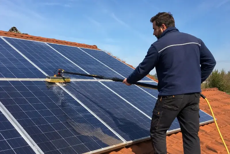 Nettoyage et entretien de panneaux solaires à Serraval
